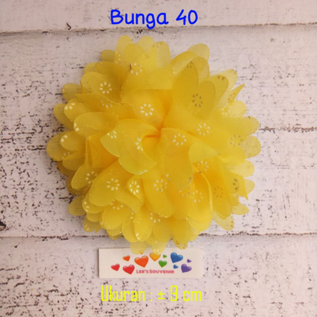 Jual Bunga 040 / Bunga Organdi / Bunga Kain | Shopee Indonesia