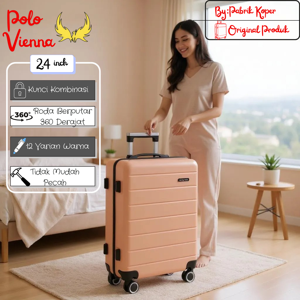 Jual RAMADHAN SALE KOPER 24INCH 001 POLO VIENNA/ FREE PACKING DUS RODA ...