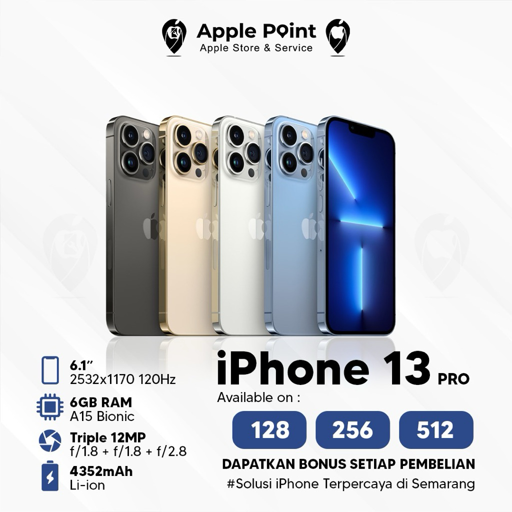 Jual IPHONE 13 PRO 128 GB | 256GB EX IBOX | ALL PROVIDER | BEACUKAI ...