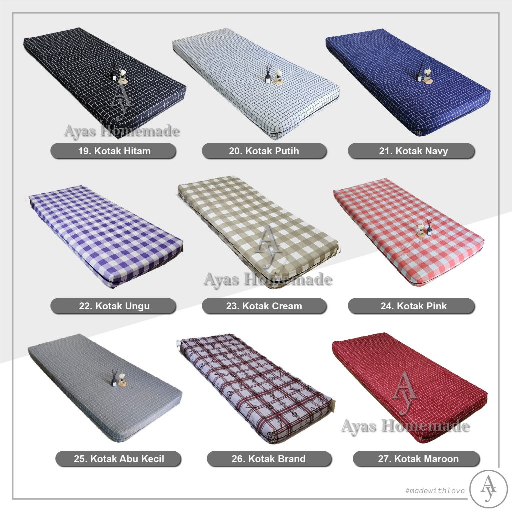 Sarung Kasur Busa / Springbed Resleting Cover All Motif - foto 5