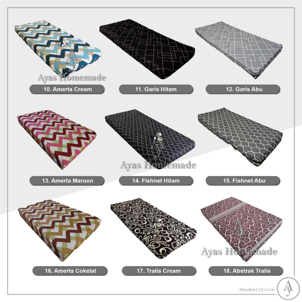 Sarung Kasur Busa / Springbed Resleting Cover All Motif - foto 4