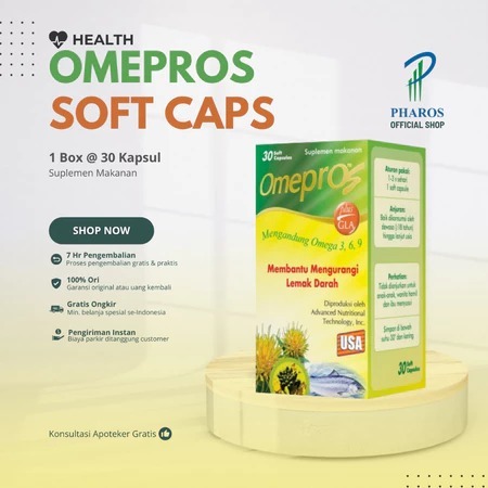 Jual Omepros 30 Soft Kapsul / Suplemen / Omega 3 | Shopee Indonesia