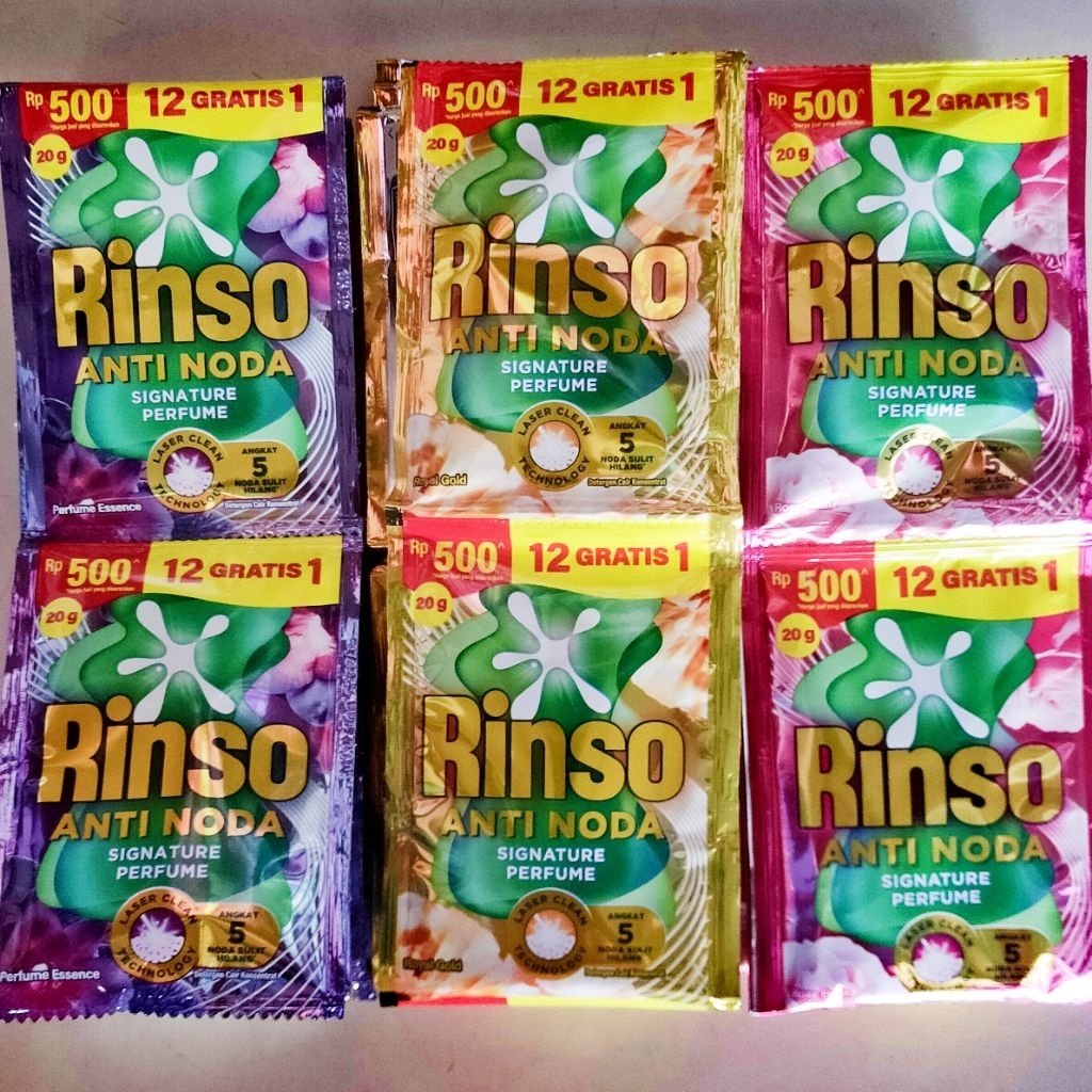 Jual rinso cair anti noda renceng 13 sachet | Shopee Indonesia