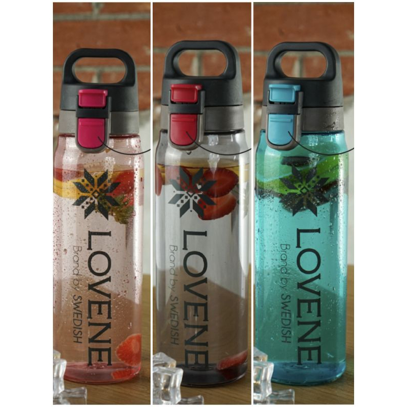 Jual Botol Minum Lovene 730 ML / 830 ML - Water Bottle Top Handle Multi ...