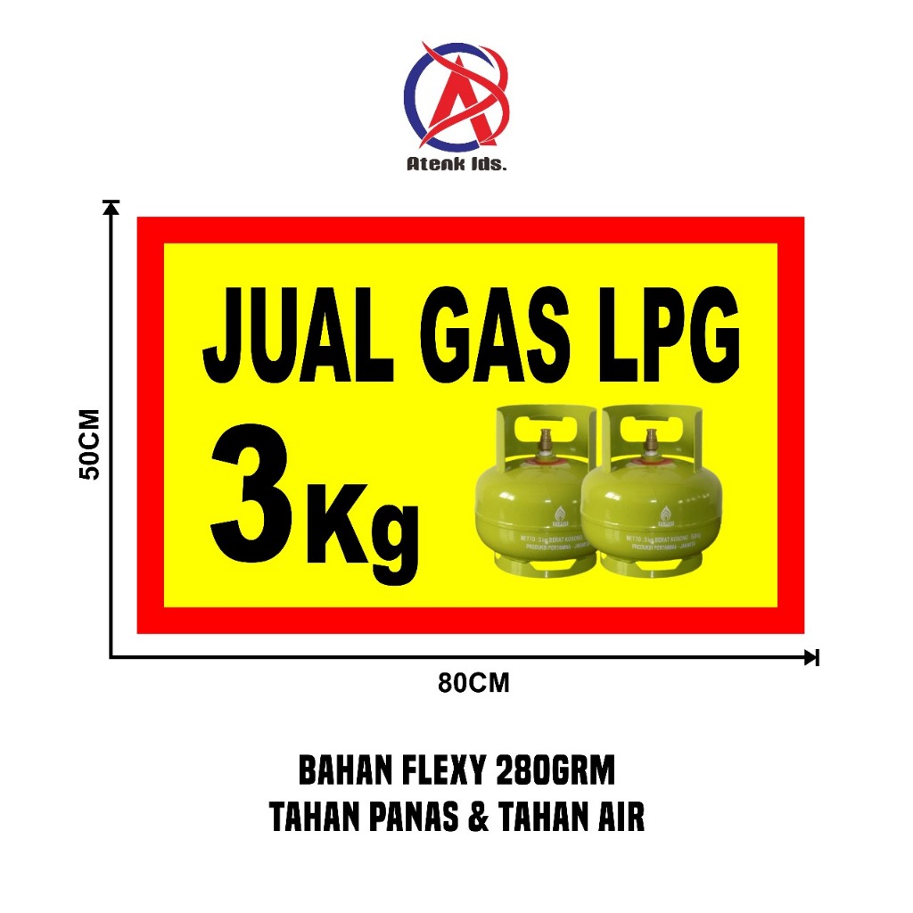Jual Spanduk, Banner/Baliho Jual Gas Elpiji ukuran 50x80 cm | Shopee ...