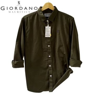 Kemeja Giord4no Logo 3 D Lengan Panjang Pria Kemeja Pria Dewasa Model SUPER PREMIUM