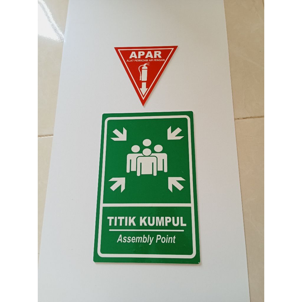 Jual Acrylic sign label titik kumpul& apar | Shopee Indonesia