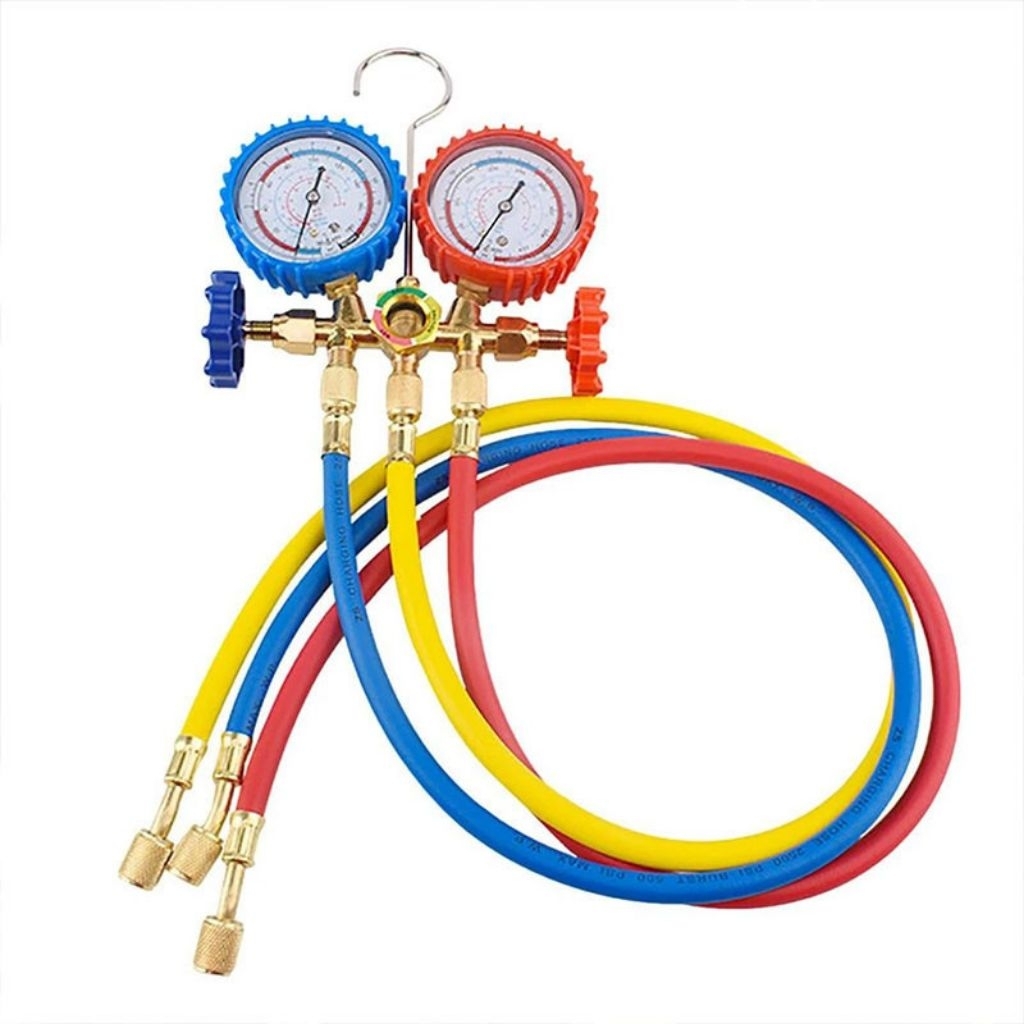 Jual RT-410 Regulator Brass Manifold Testing AC Freon RT410 | Shopee ...