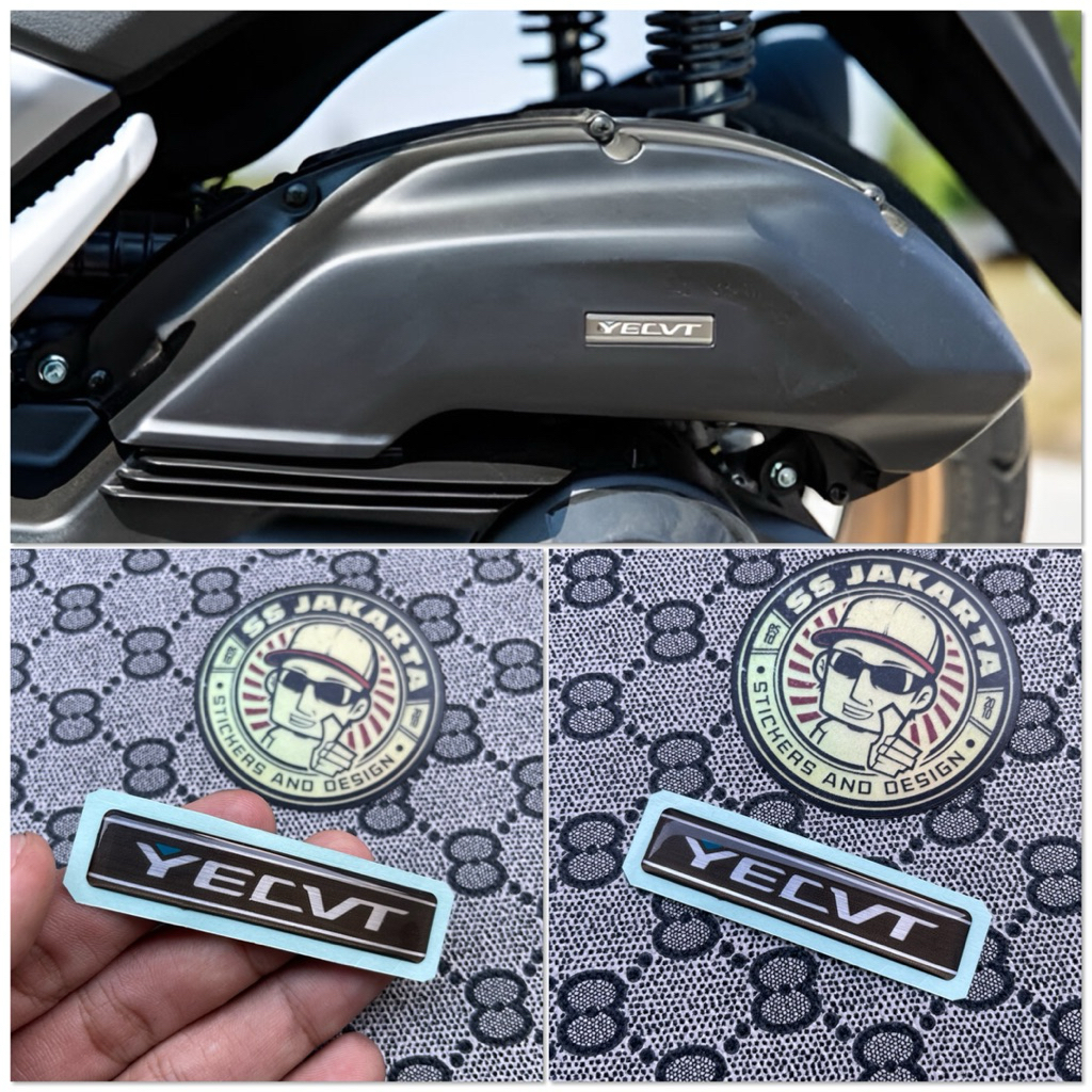 Jual Sticker Stiker Emblem YECVT Yamaha Nmax Turbo Tech Max Timbul ...