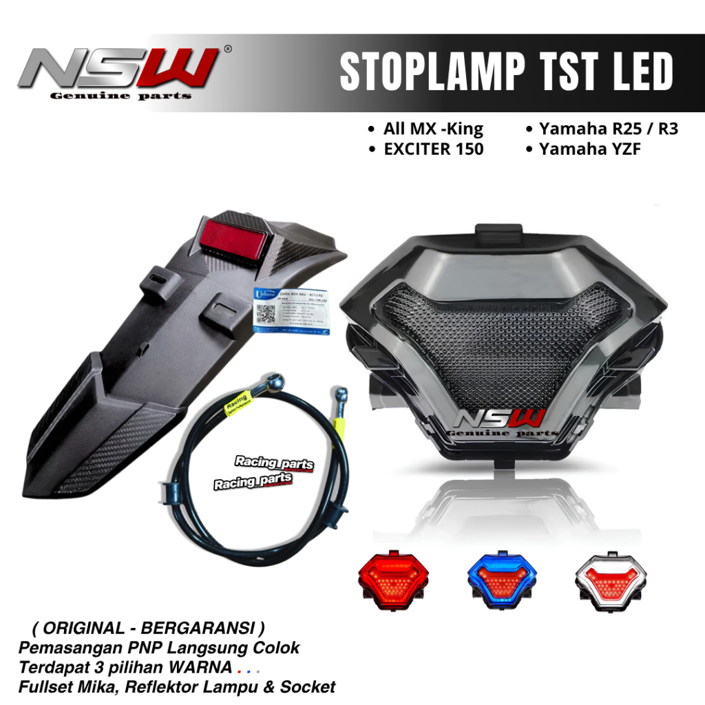 Jual TST STOPLAMP MX KING 3 INI 1 LAMPU REM Tst R25 STOPLAMP RUNNING Mx ...