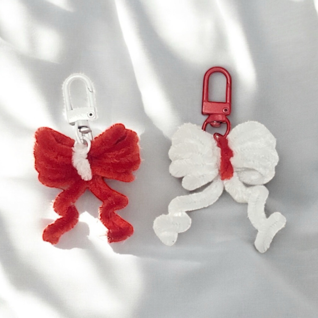 Jual Gantungan Kunci Pita Merah Putih Kemerdekaan Pitaloka Red White ...