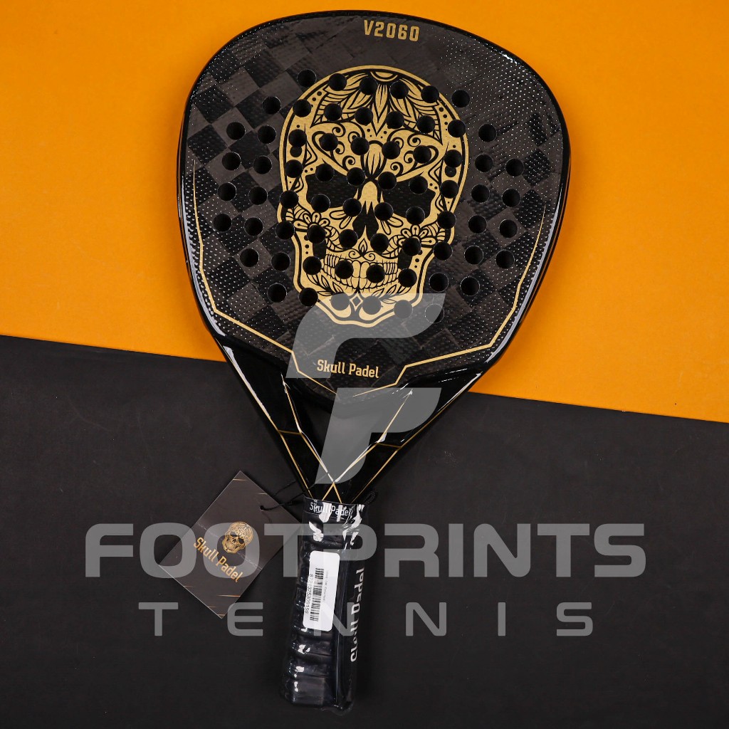 Jual Skull V2060 24K Black Gold Padel Racket Raket Original | Shopee ...