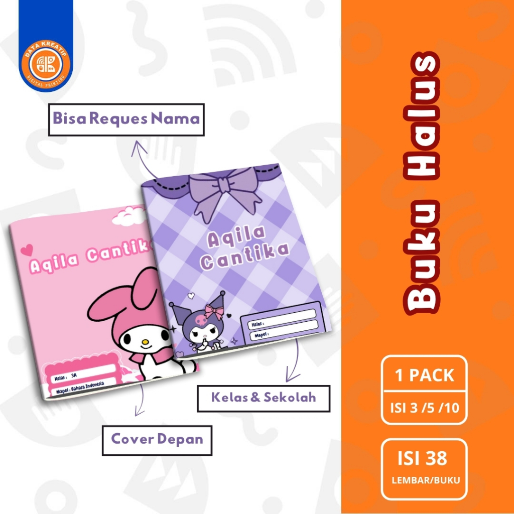 Jual (1 PACK) Buku Tulis Halus Untuk Anak Sekolah Custom /Buku Anak TK