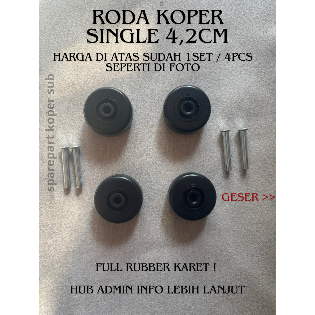 Jual Roda Koper Single Polos koper 4,2Cm | Shopee Indonesia