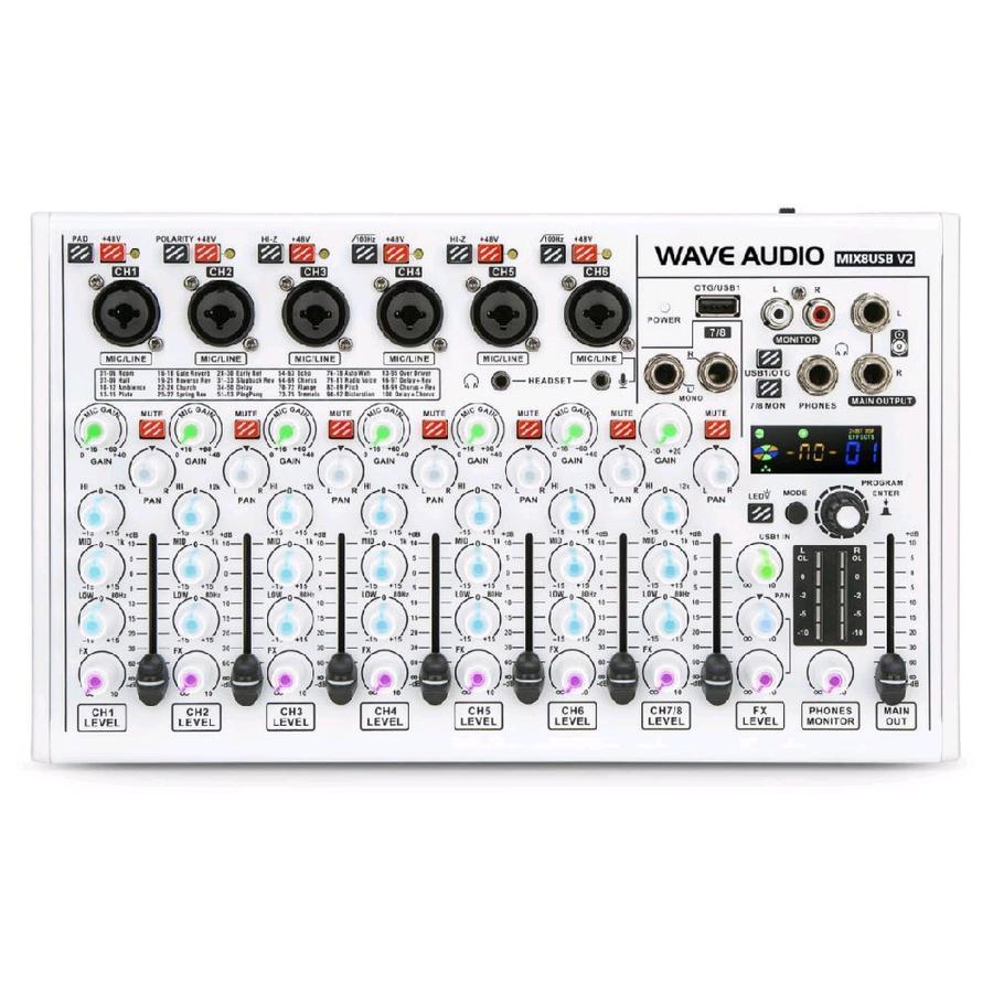 Jual WAVE MIX8USB V2 MIX8 USB Mini Mixer MIX 8 USB Personal Monitor ...