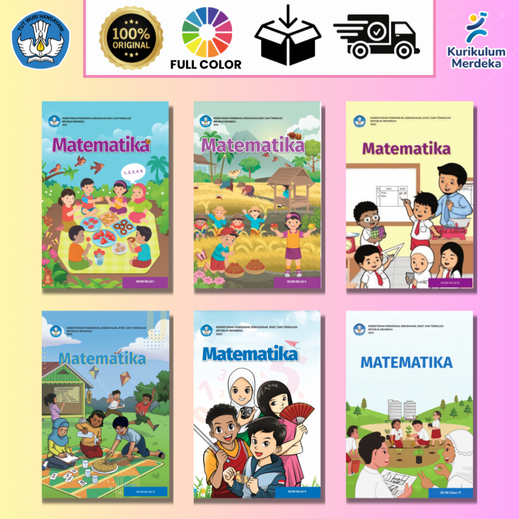 Jual Buku Matematika untuk SD/MI Kelas 1 2 3 4 5 6 Kurikulum Merdeka ...