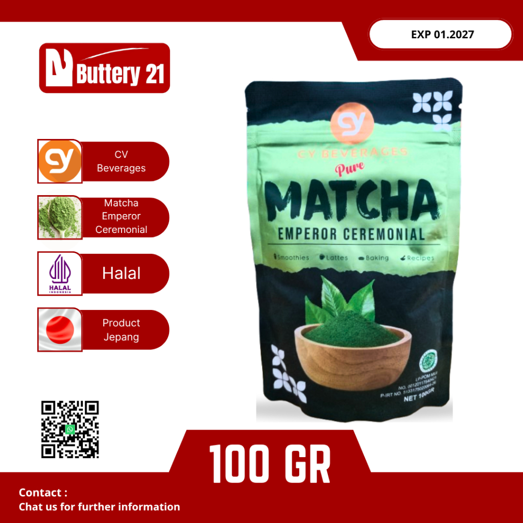 Jual CY PURE MATCHA EMPEROR CEREMONIAL 100 GR/BUBUK MATCHA/MATCHA ...