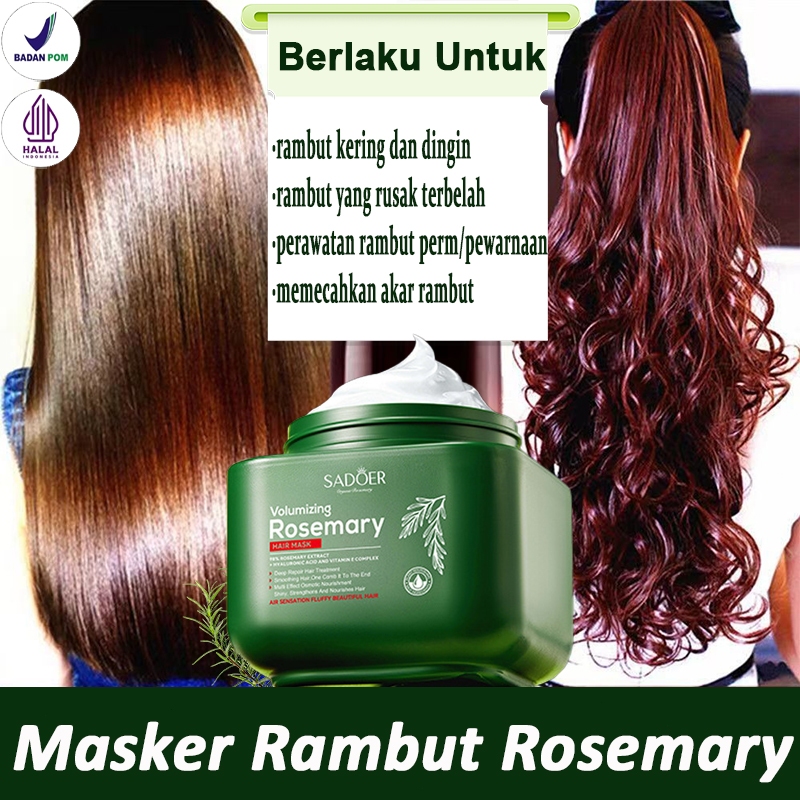 Jual Masker Rambut Rosemary 500ml Yang Keriting Perawatan Rambut Rusak ...