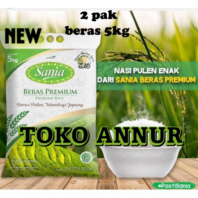 Jual beras sania kemasan 5kg premium 2pak, varian beras 5kg | Shopee ...