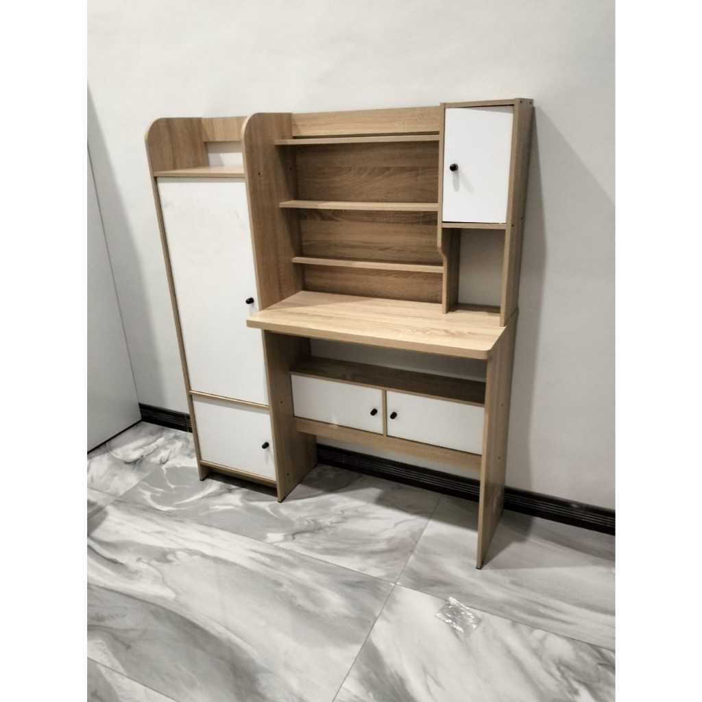 Jual Meja Belajar MB 142 Light Oak – Buffet Minimalis / Rak Serbaguna ...