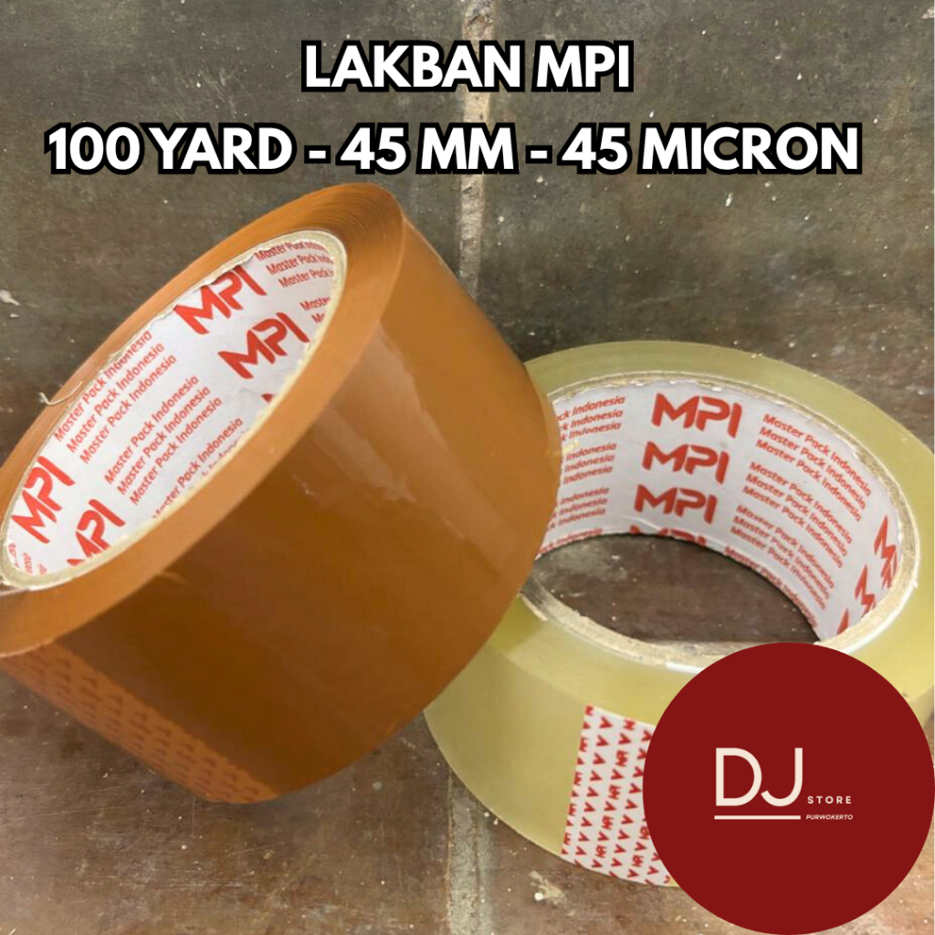 Jual Lakban Bening & Coklat OPP MPI 45 mm X 100 yard X 45 mic Daya ...