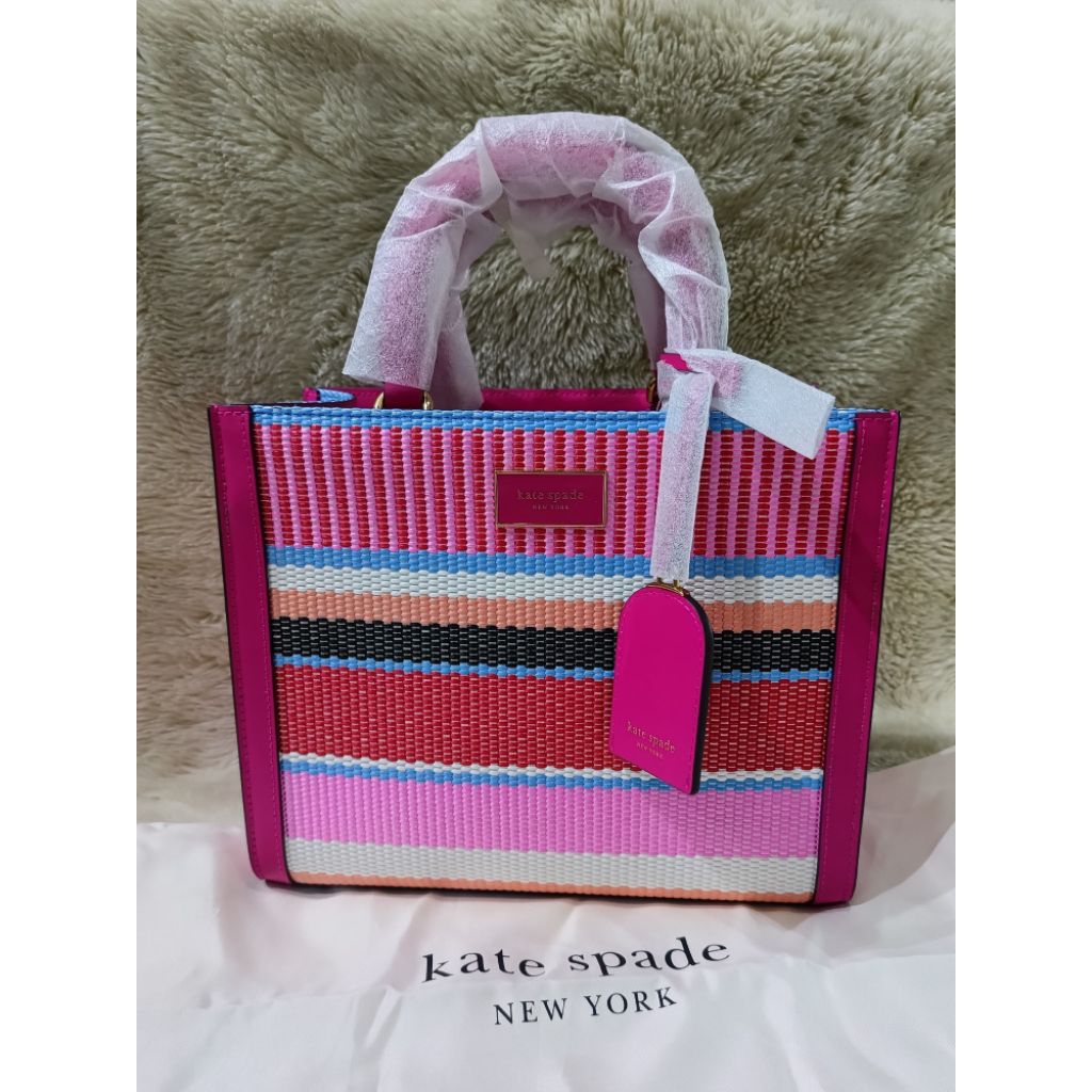 Jual KS MANHATTAN STRIPED WOVEN WILD RASPBERRY MULTI | Shopee Indonesia