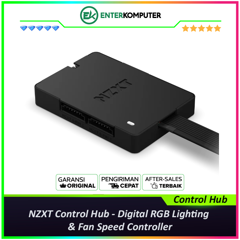 Jual NZXT Control Hub - Digital RGB Lighting & Fan Speed Controller ...
