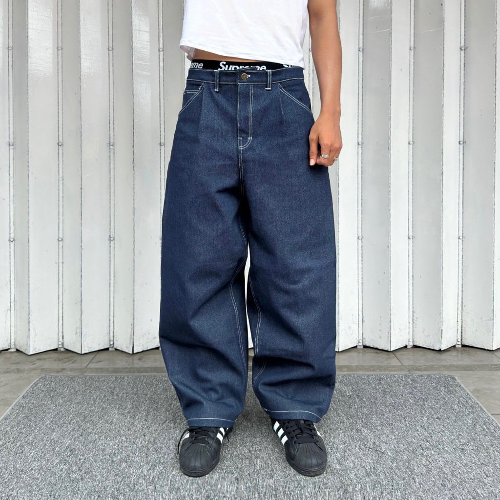 Jual CUZY Celana Jeans Baggy Raw Denim Tebal 14 oz | Shopee Indonesia