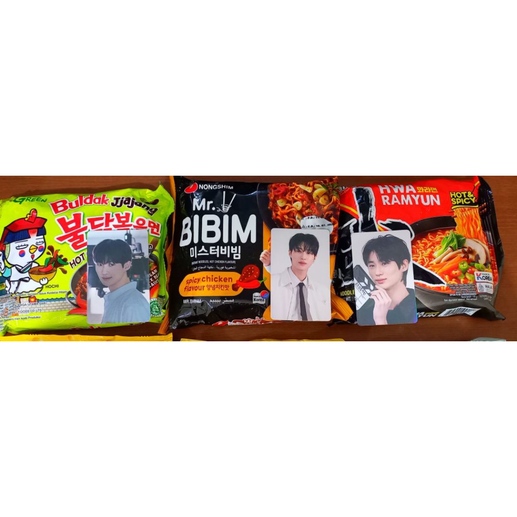 Jual BYEON WOO SEOK PHOTOCARD RAMEN KOREA PALDO JAJANGMEN SAMYANG ...