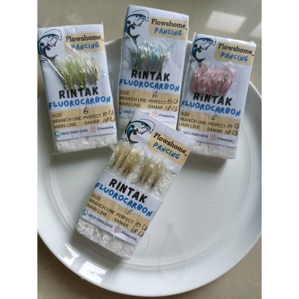Jual Rintak Sabiki Fluorocarbon / kontrekan amis umpan mancing dilaut ...