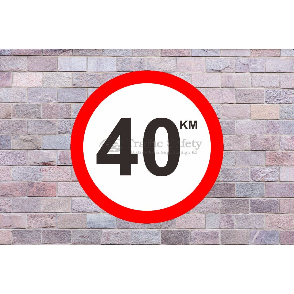 Jual Rambu kecepatan maksimal 40km - Plat Alumunium 1.2mm | Shopee ...