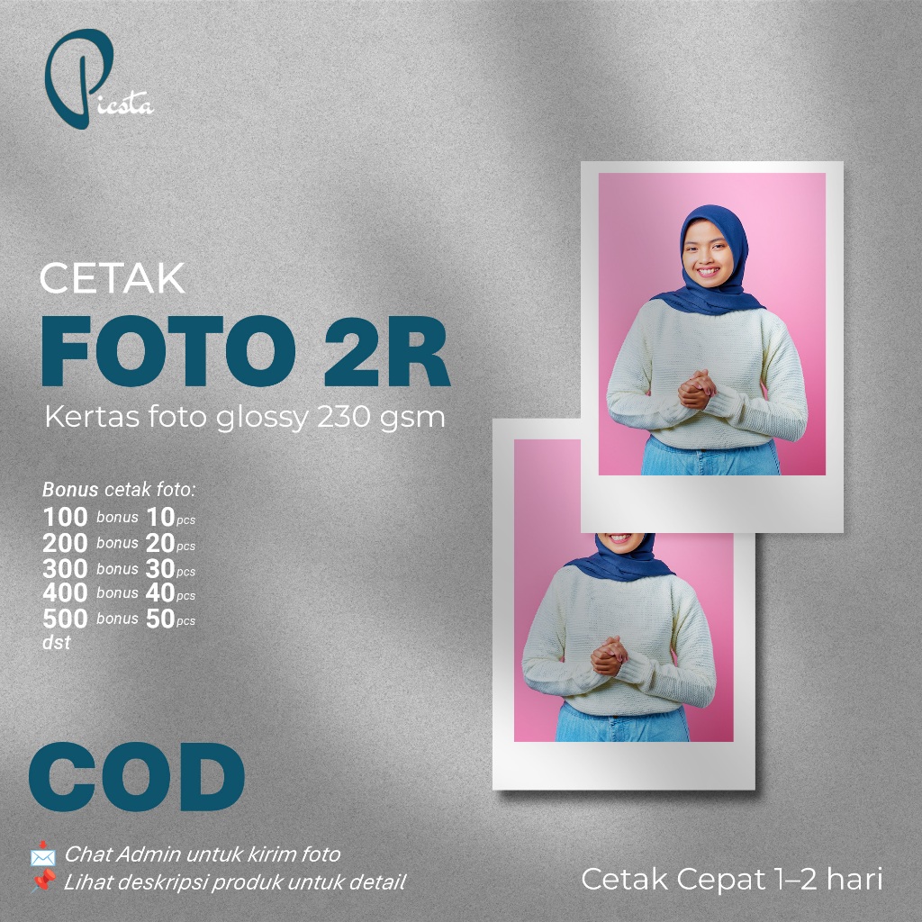 Jual Foto 2R Glossy Frame Putih (COD) - Picstafoto | Shopee Indonesia