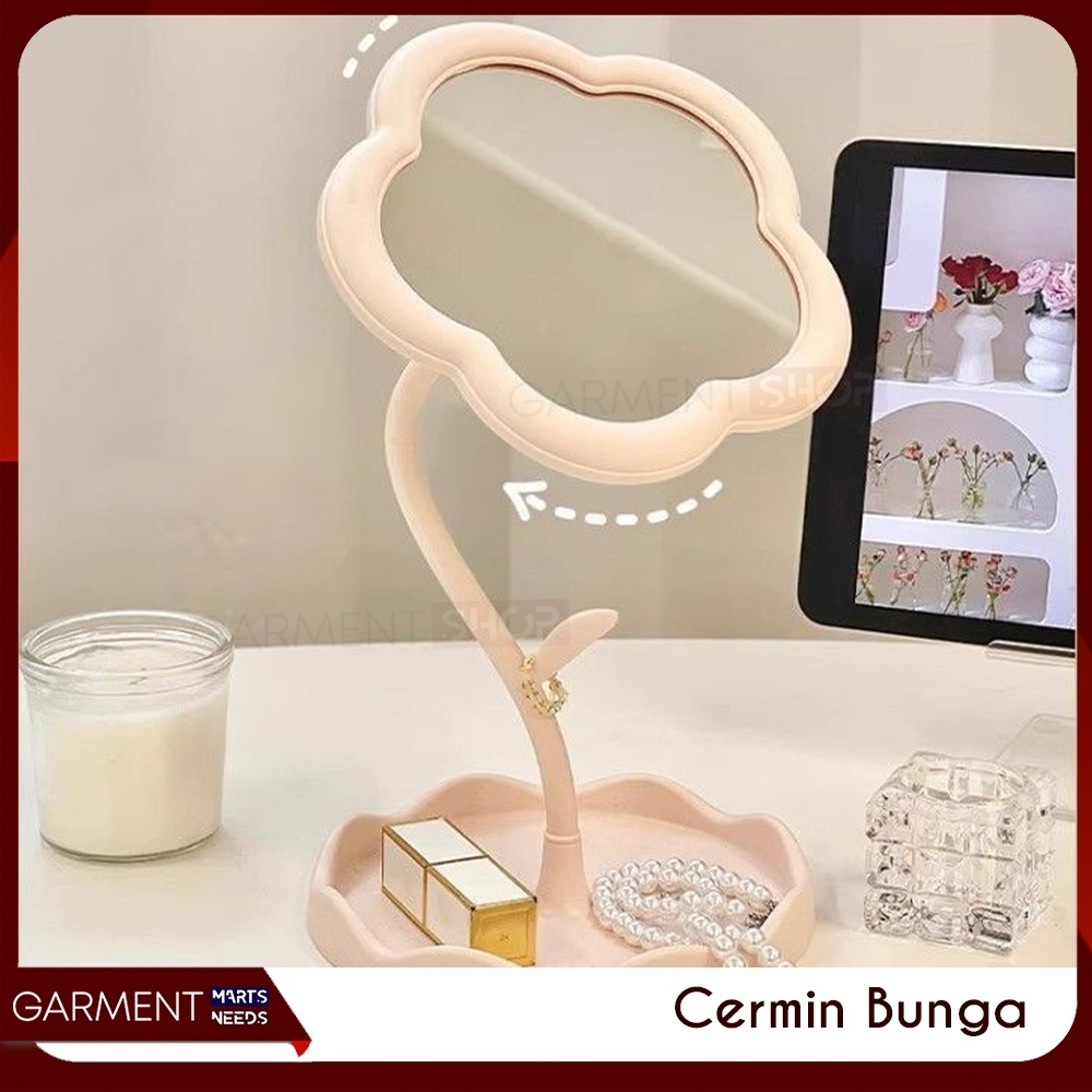 Jual CERBUNG - Cermin Make Up Model Bunga Stand Mirror Beauty Flower ...