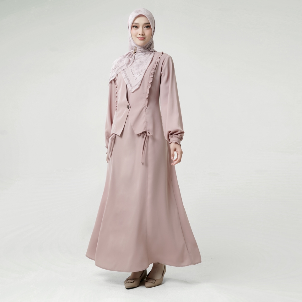 Jual Rabbani - Gamis Lengan Panjang Dresslim Deline Exclusive | Shopee ...