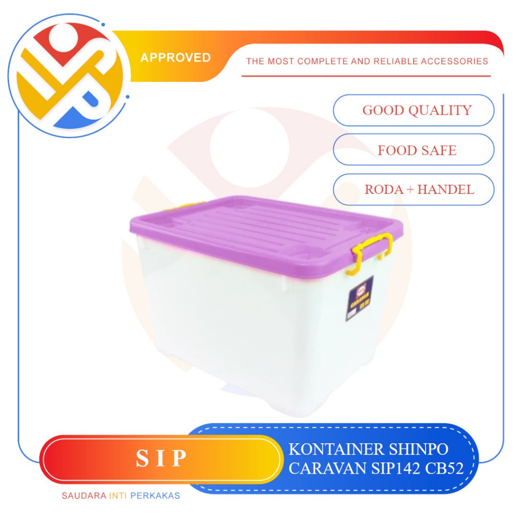 Jual Shinpo Kontainer Plastik Dengan Roda Caravan Container Box Kotak ...