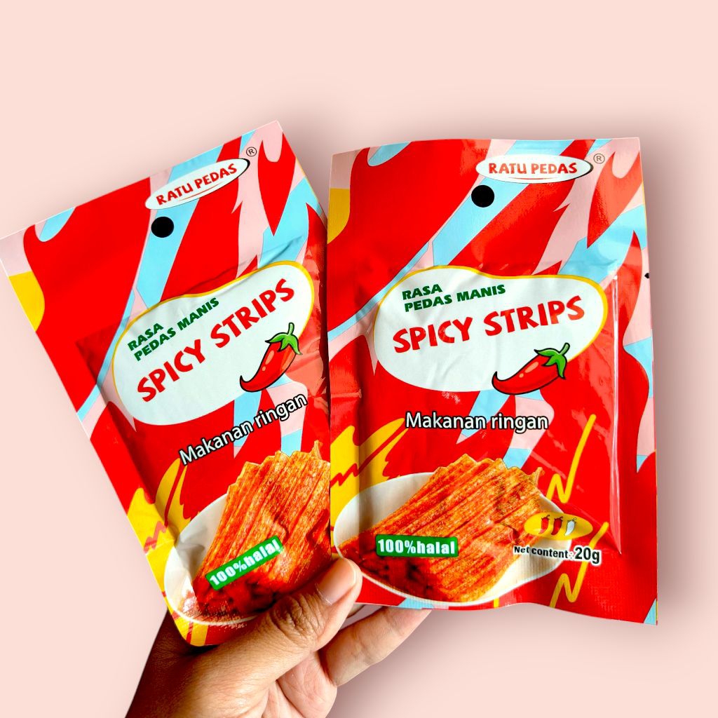 Jual (5 PCS) SPICY STRIPS RATU PEDAS RASA PEDAS MANIS | Shopee Indonesia