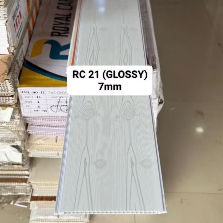Jual PROMO PERDUS PLAFON PVC MOTIF SERAT KAYU GLOSSY & DOFF (7mm, 15 ...