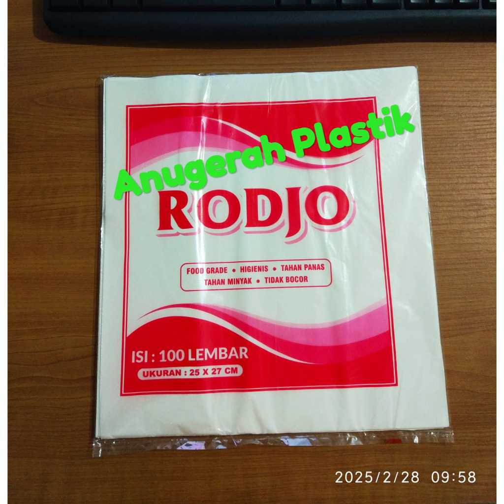 Jual Kertas/Paper Laminasi/Paper KFC Ukuran 25 x 27 Merek RODJO HARGA 1 ...
