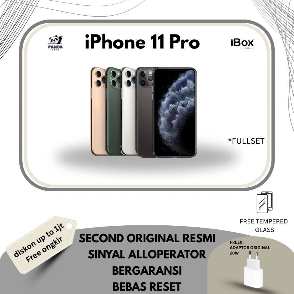 Jual IP 11 Pro Second Garansi Resmi Indonesia Original | 64GB | 256GB ...