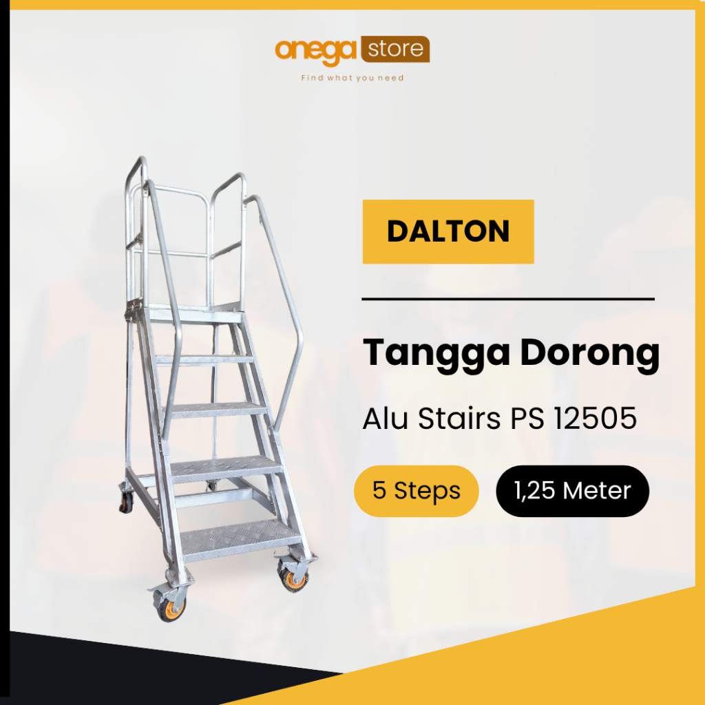 Product image Dalton Tangga Dorong Alu Stairs PS12505/PS15006/PS30012 1,25 Meter