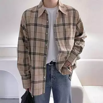 Kemeja Flanel Pria Dan Wanita Lengan Panjang Motif Kotak Kualitas Premium