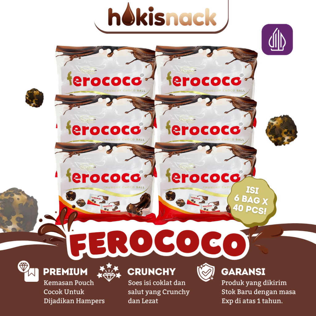 Jual 1 Dus Ferococo Isi 6 Bag | Soes Coklat Lumer Halal Harga Grosir ...
