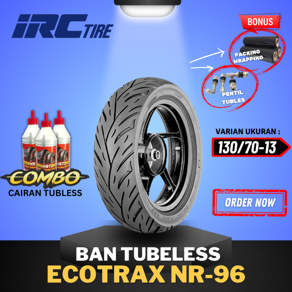 Jual [READY COD] BAN IRC ECOTRAX NR96 ( 130/70-13 ) RING 13 / BAN ...