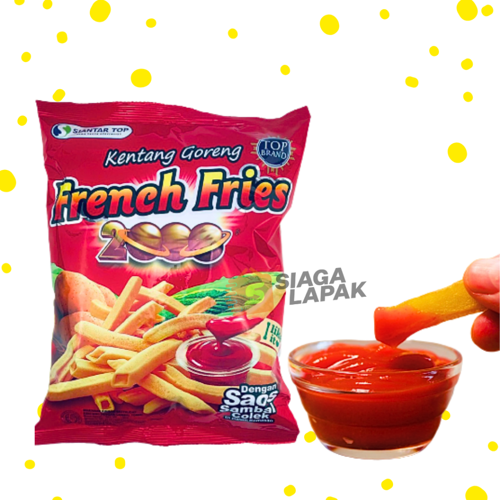 Jual French Fries 2000 RENTENGAN ISI 10 PCS Kentang Sambal Colek [BELI ...