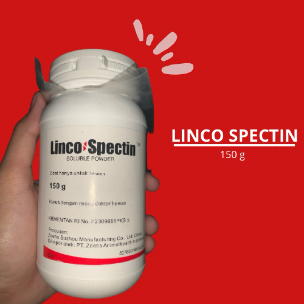 Jual LINCO SPECTIN _150gr obat antibiotik pernapasan untuk unggas crd ...