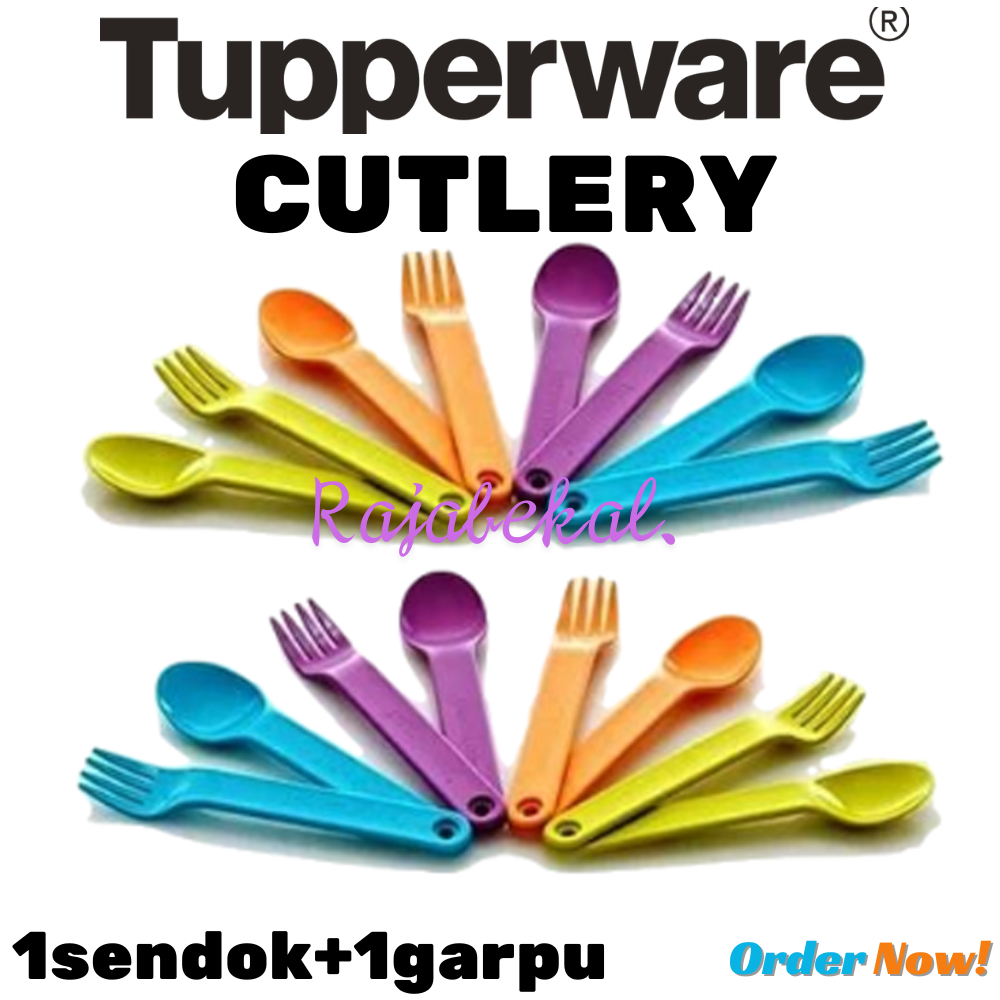 Jual PROMO Tupperware Cutlery 1pasang sendok makan sendok garpu sendok ...