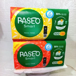 (Paket 4 Pack Paseo) Tissue Paseo Smart 500 + 40 Ply / 540 Helai 3ply ORIGINAL