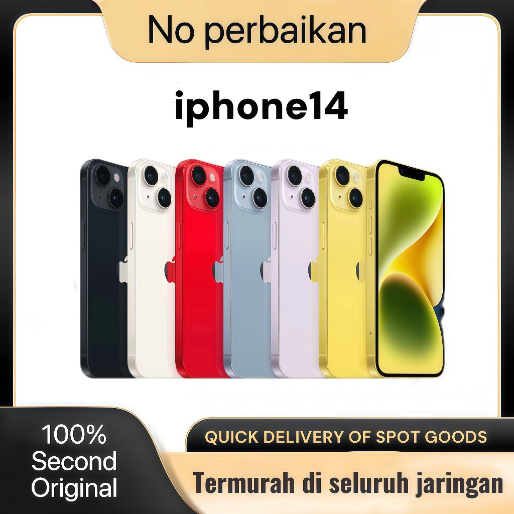 Jual iphone14 128GB 256GB Resmi Original mulus 99-100% Original Second ...