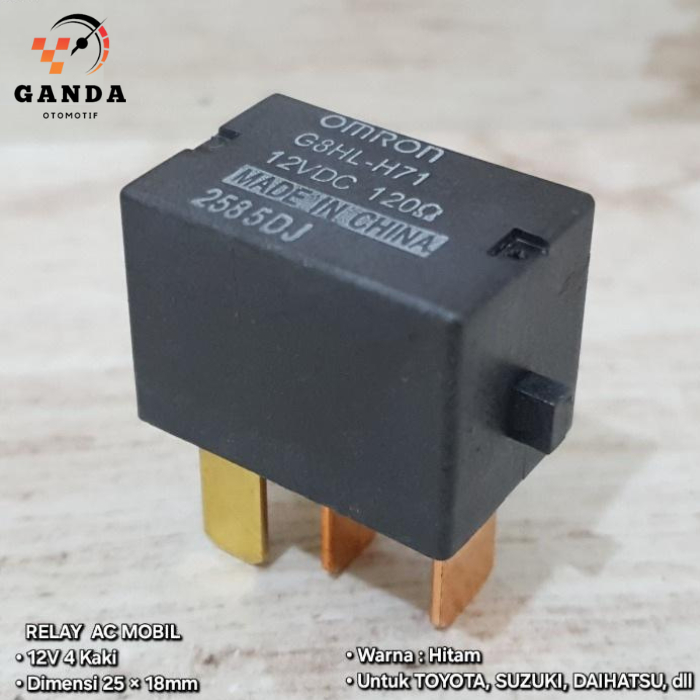 Jual RELAY AC MOBIL OMRON / RELAY POWER 12V 4 KAKI UNIVERSAL | Shopee ...