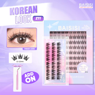 [TANPA LEM] BAISISI Bulu Mata Palsu Z11 Bulumata Korean Eyelash Extension